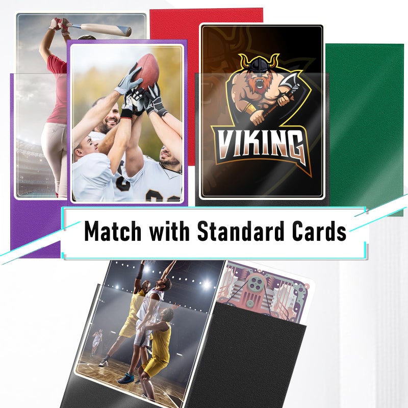 Kitoyz 1000Pcs Trading Card Sleeves, 10 Colors Top Loading Sleeves for Standard Cards 2.5"" X 3.5"", Card Protector for Baseball Card,Sports Cards,Game Card,Business Cards - Image 5